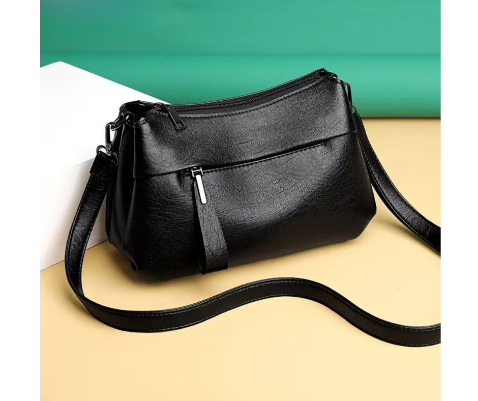 Alana | Geantă Crossbody cu Multiple Buzunare cu Fermoar