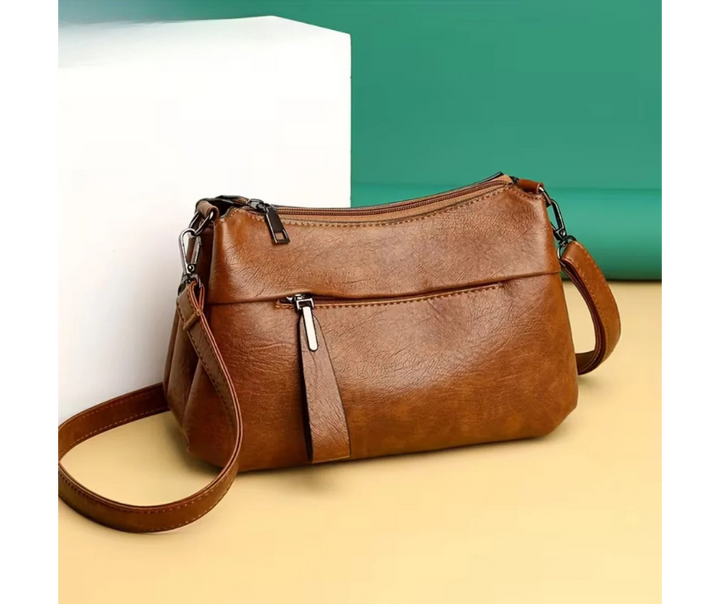Alana | Geantă Crossbody cu Multiple Buzunare cu Fermoar