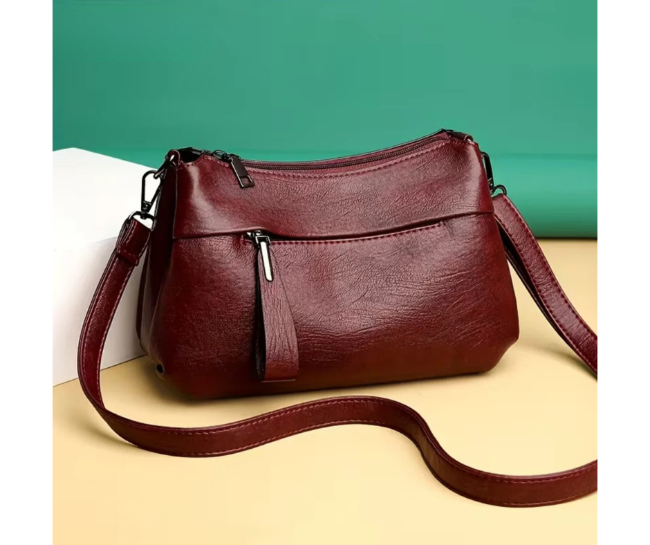 Alana | Geantă Crossbody cu Multiple Buzunare cu Fermoar