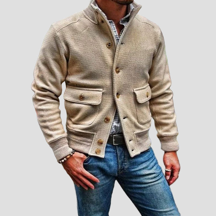 Kaltgold - Vyriškas paltas su aukštu kaklu