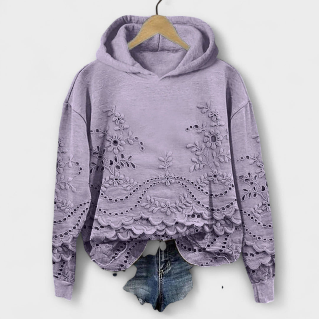Grace – Vintage Hoodie su gėlių raštu