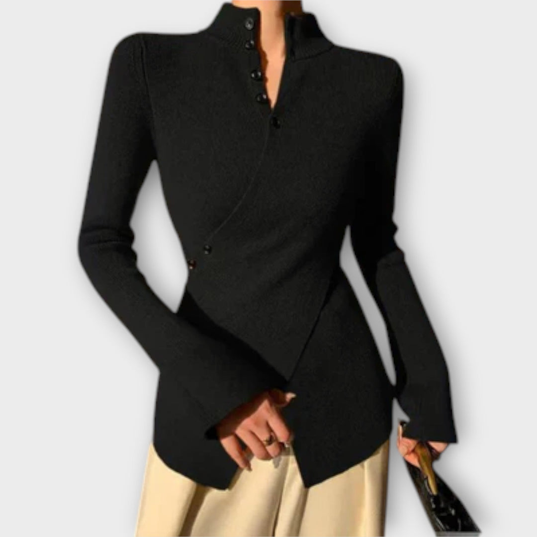 Michiko – Elegantiškas Slim Fit Megztinis