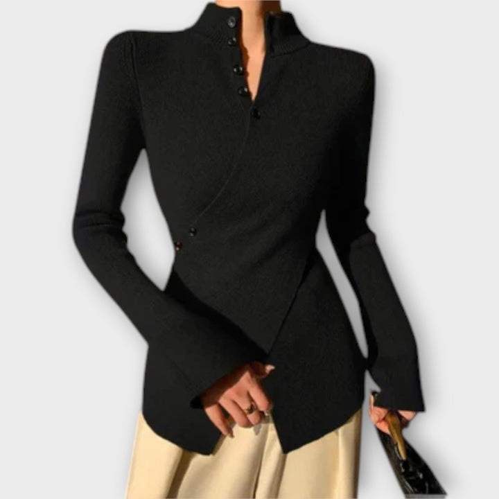 Michiko – Elegantiškas Slim Fit Megztinis