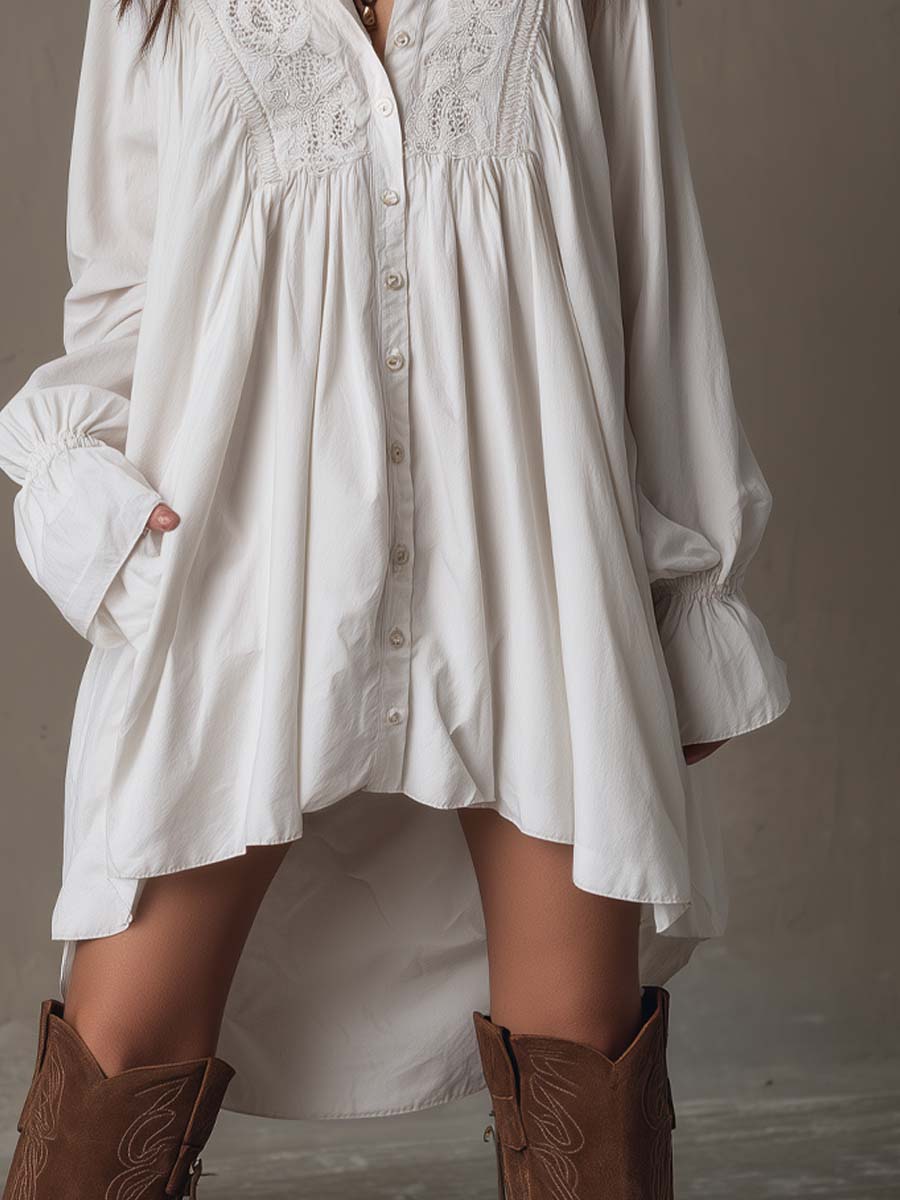 JOLANTA – Vintažinė nėrinių mini suknelė