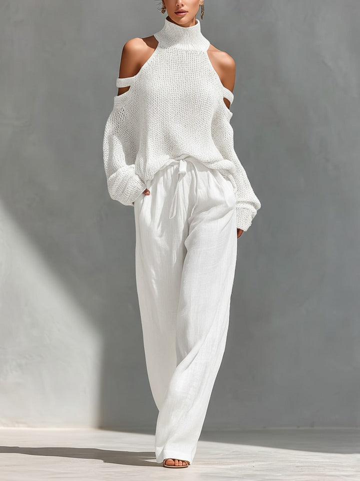 MODESTA – Atvirų pečių elegantiškas komplektas