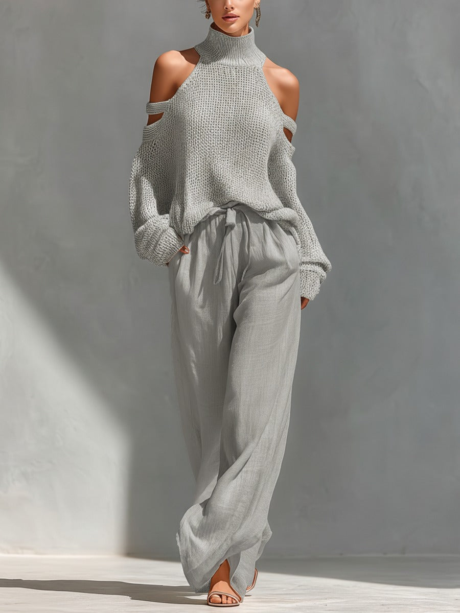 MODESTA – Atvirų pečių elegantiškas komplektas