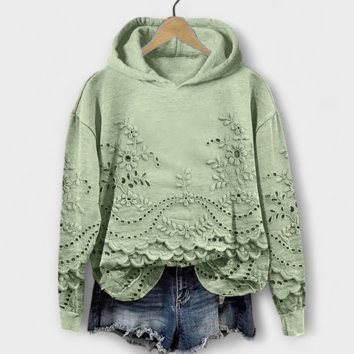 Grace – Vintage Hoodie su gėlių raštu