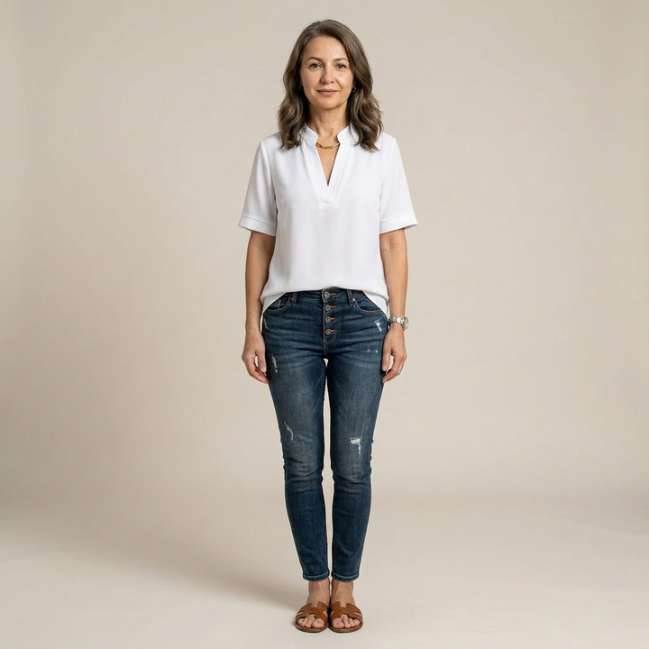 Elise | Bluză elegantă cu decolteu în V