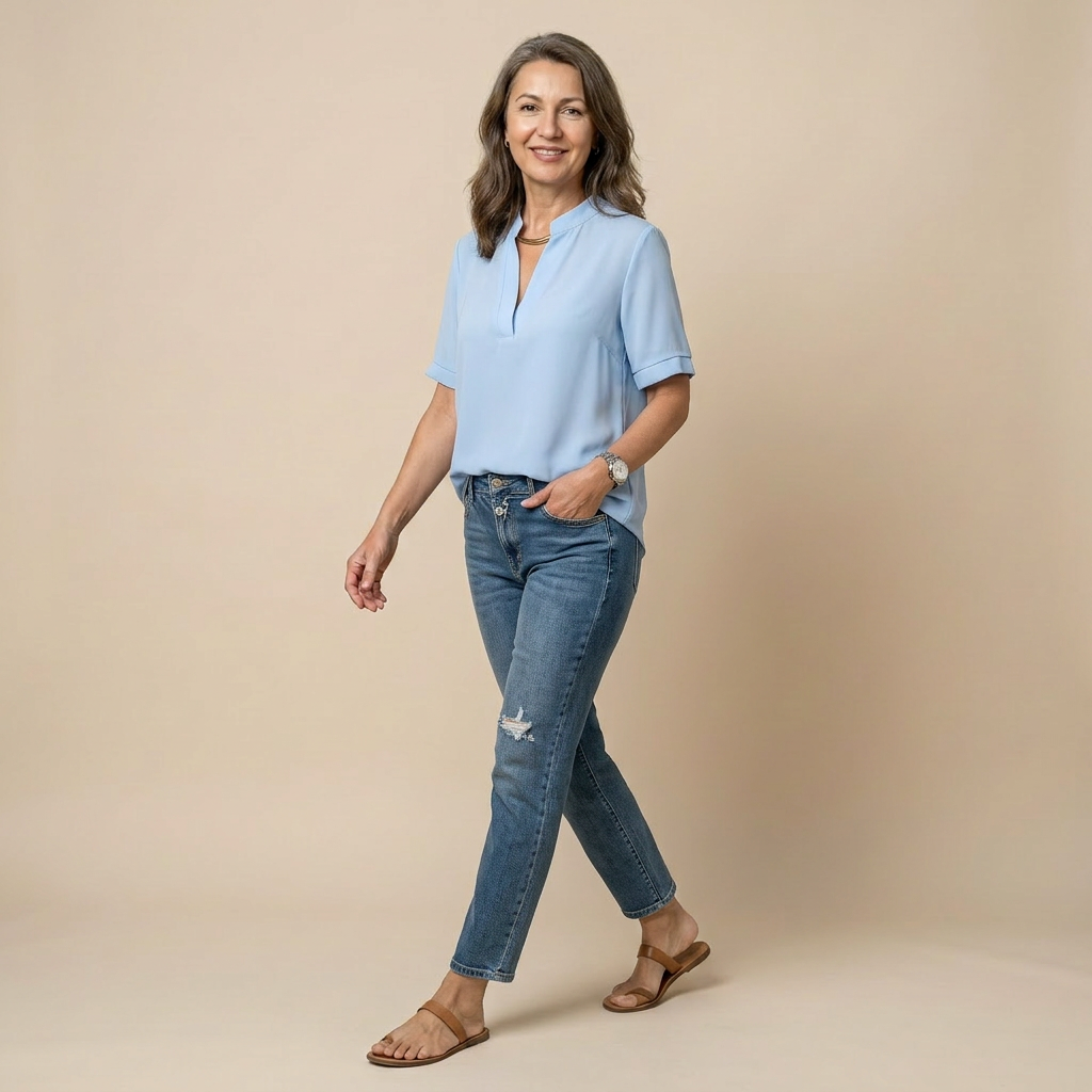 Elise | Bluză elegantă cu decolteu în V