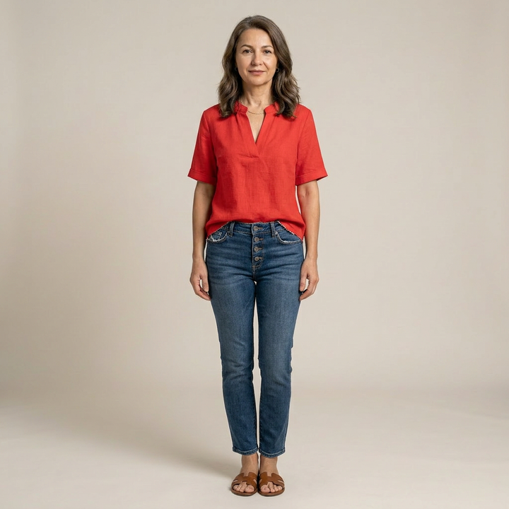 Elise | Bluză elegantă cu decolteu în V