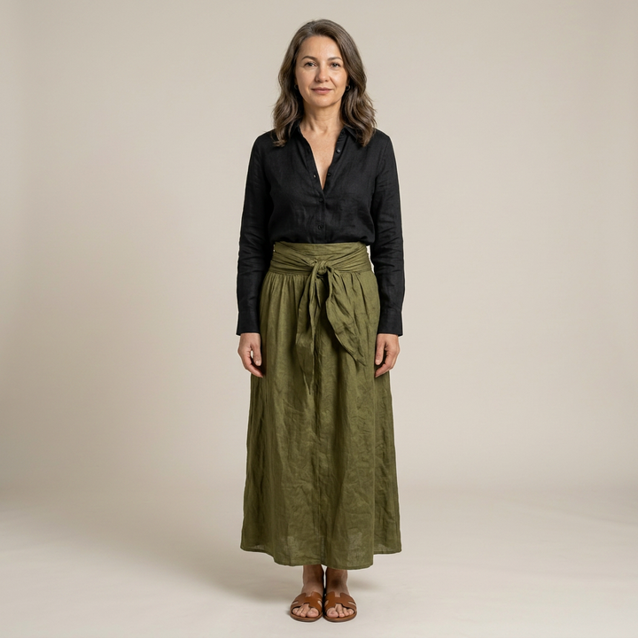 Vera | Set elegant din două piese cu fustă maxi