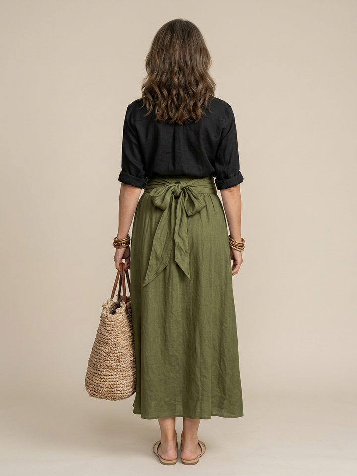 Vera | Set elegant din două piese cu fustă maxi