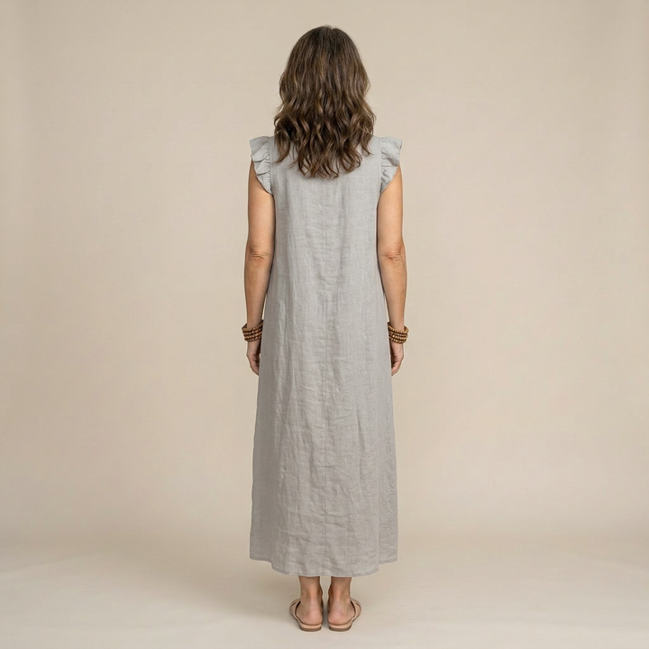 Aveline | Rochie maxi elegantă cu volane romantice