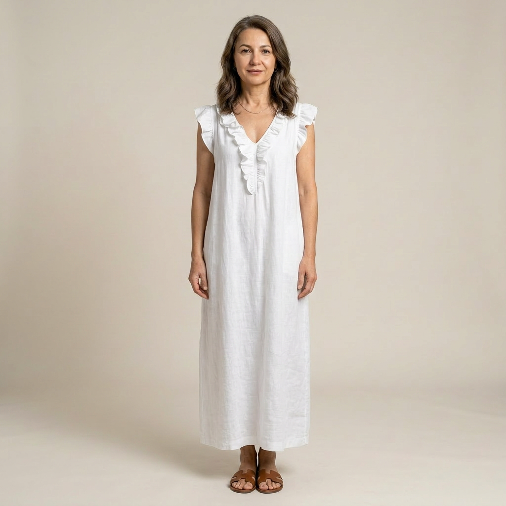 Aveline | Rochie maxi elegantă cu volane romantice