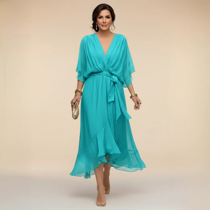 Bella – rochie elegantă din chiffon cu croială fluidă