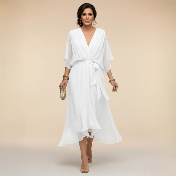 Bella – rochie elegantă din chiffon cu croială fluidă