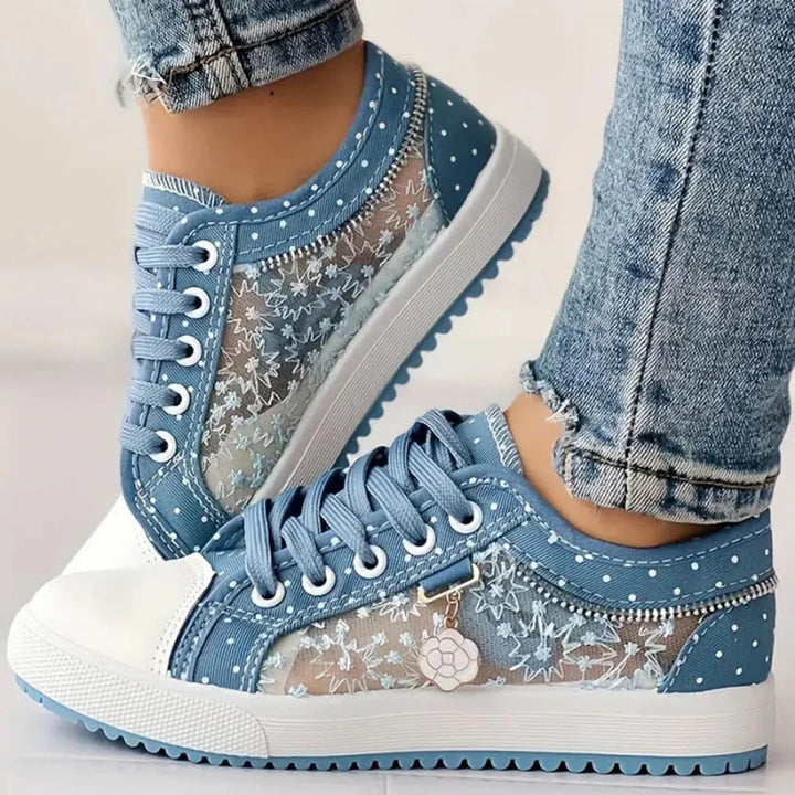 Cara | Adidași Eleganți cu Detalii din Dantelă
