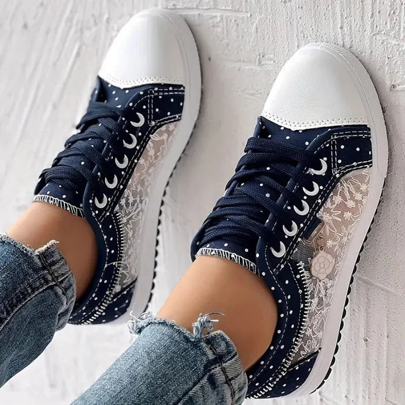 Cara | Adidași Eleganți cu Detalii din Dantelă