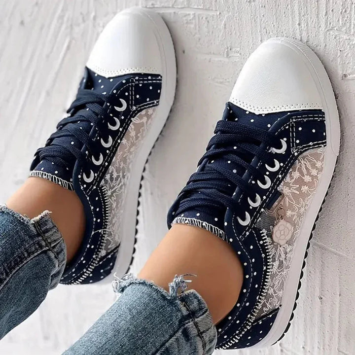 Cara | Adidași Eleganți cu Detalii din Dantelă