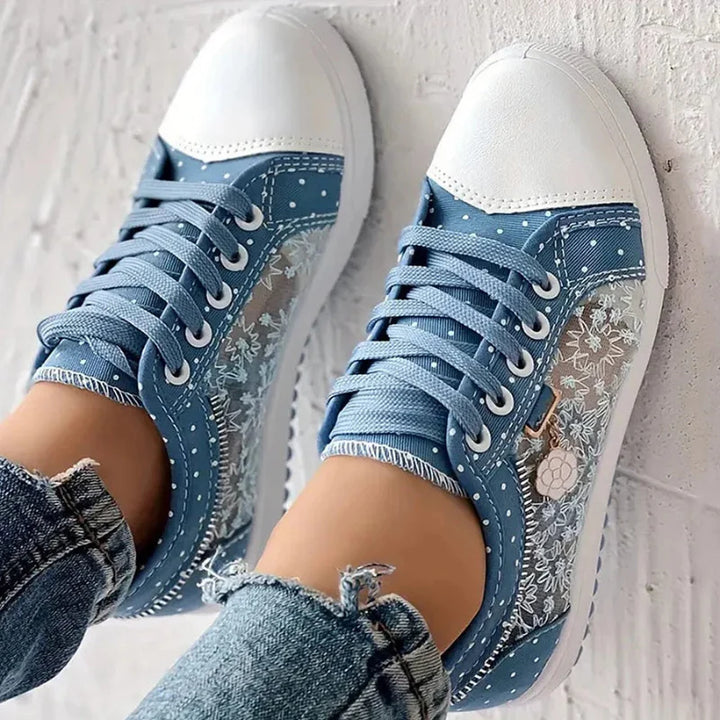 Cara | Adidași Eleganți cu Detalii din Dantelă