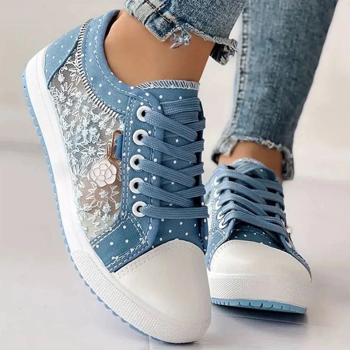 Cara | Adidași Eleganți cu Detalii din Dantelă