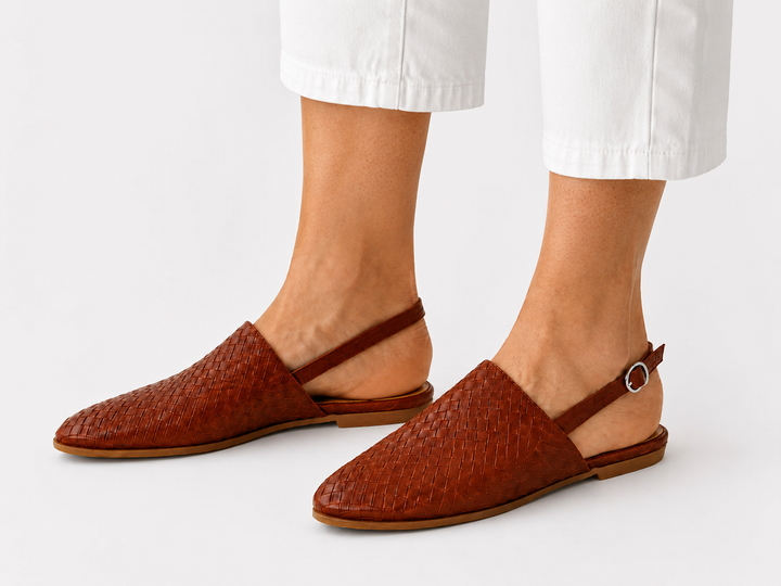 Claire | Loafers slingback împletiți