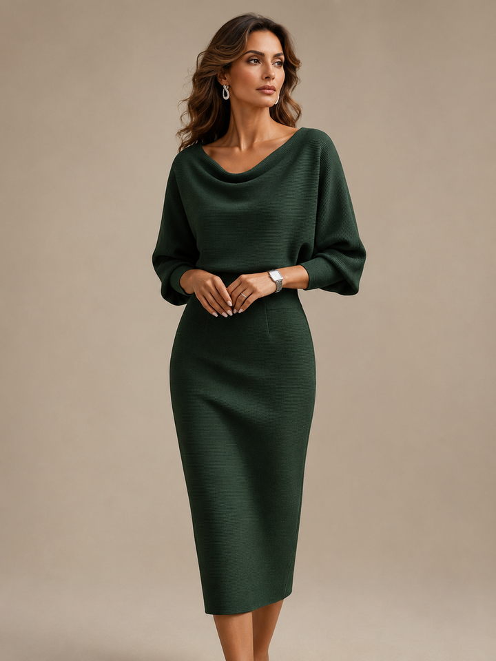 Lydia – rochie midi elegantă cu croială rafinată