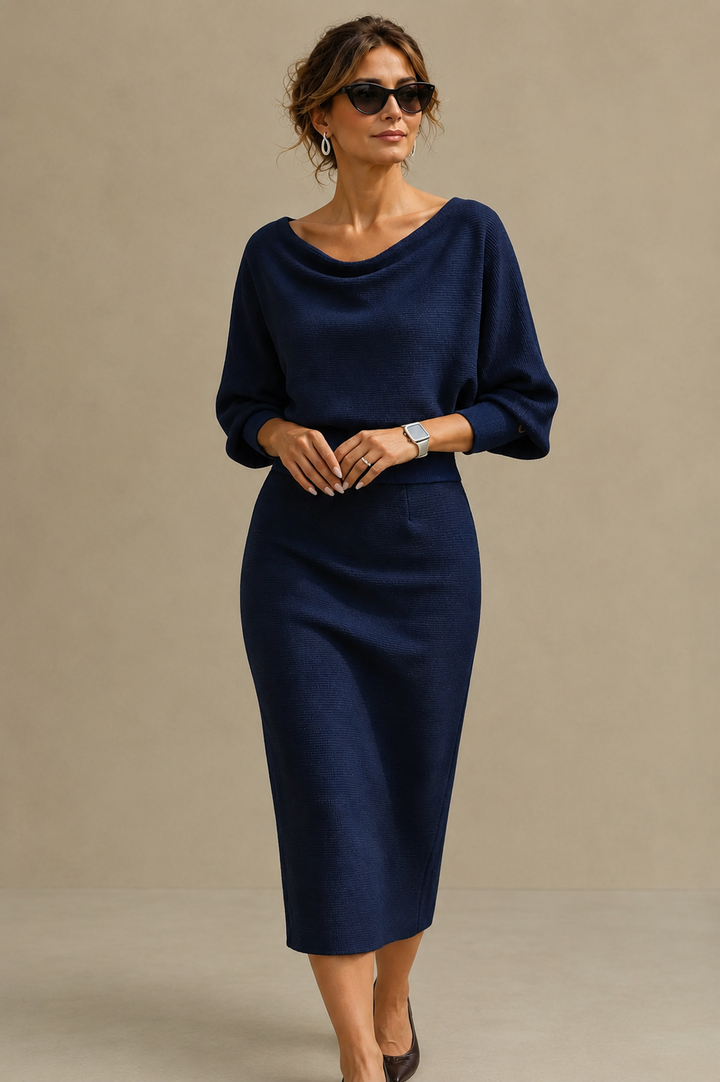 Lydia – rochie midi elegantă cu croială rafinată