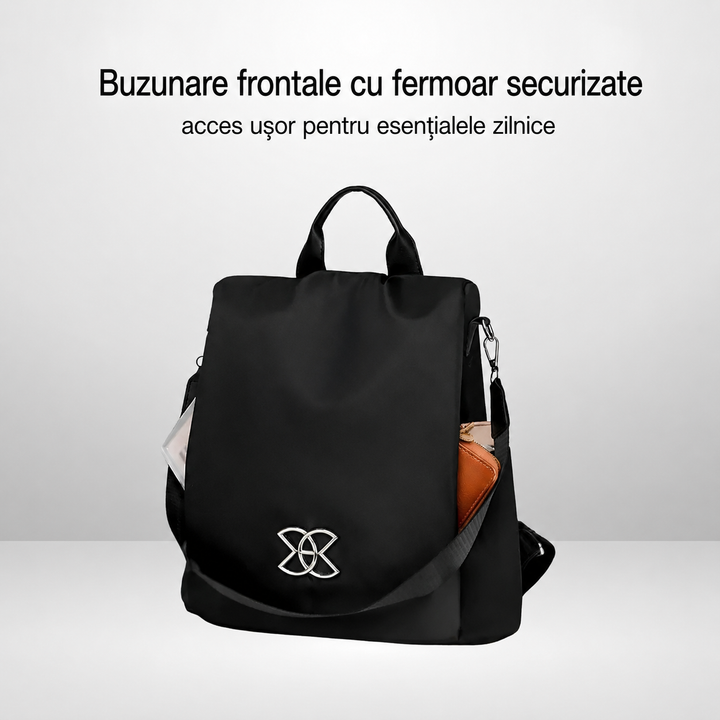 Lucius | Rucsac Antifurt cu Fermoar Ascuns pe Spate