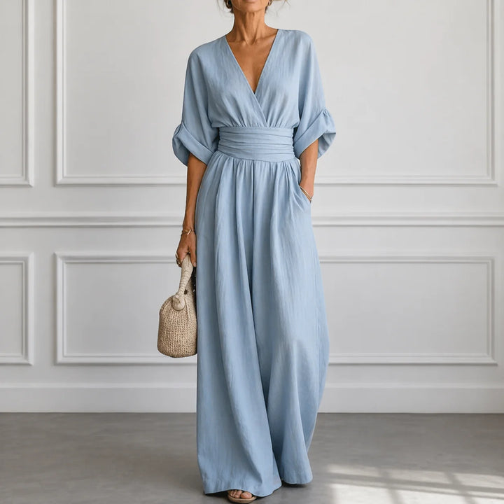 Cheska – salopetă elegantă cu talie avantajoasă