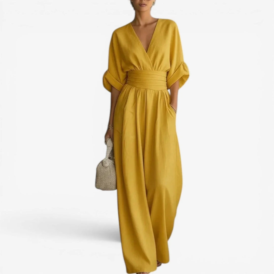 Cheska – salopetă elegantă cu talie avantajoasă