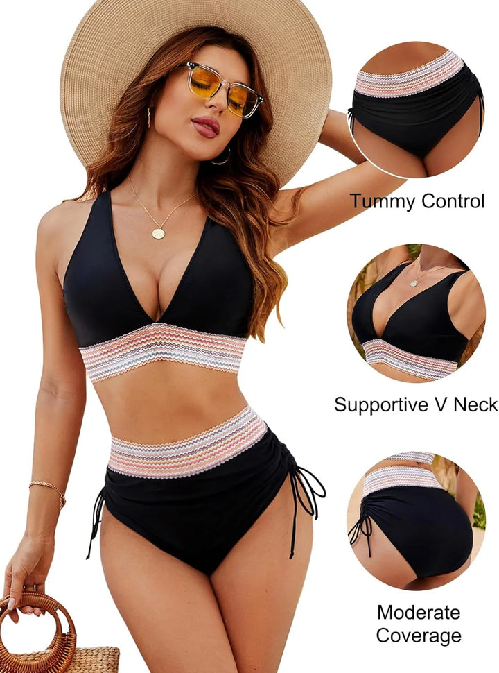 Elara | Costum de Baie Bikini cu Control al Abdomenului