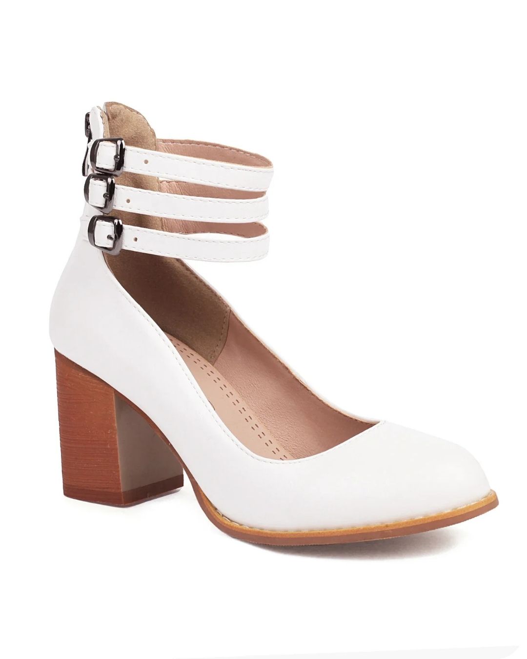 Tocuri elegante din piele cu Curele Triple