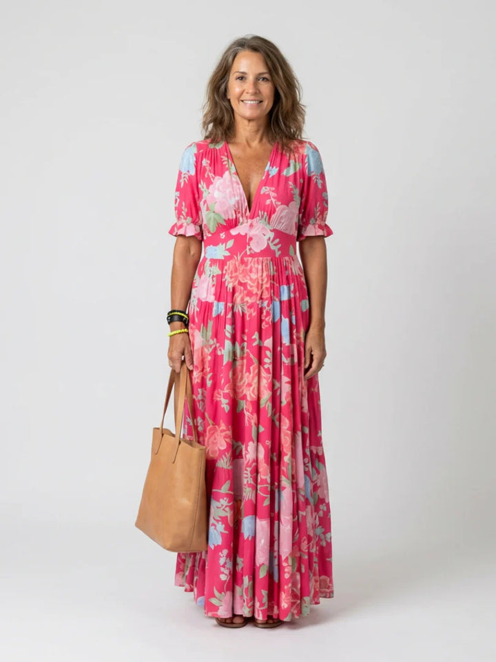 Iona | Rochie maxi elegantă cu imprimeu floral