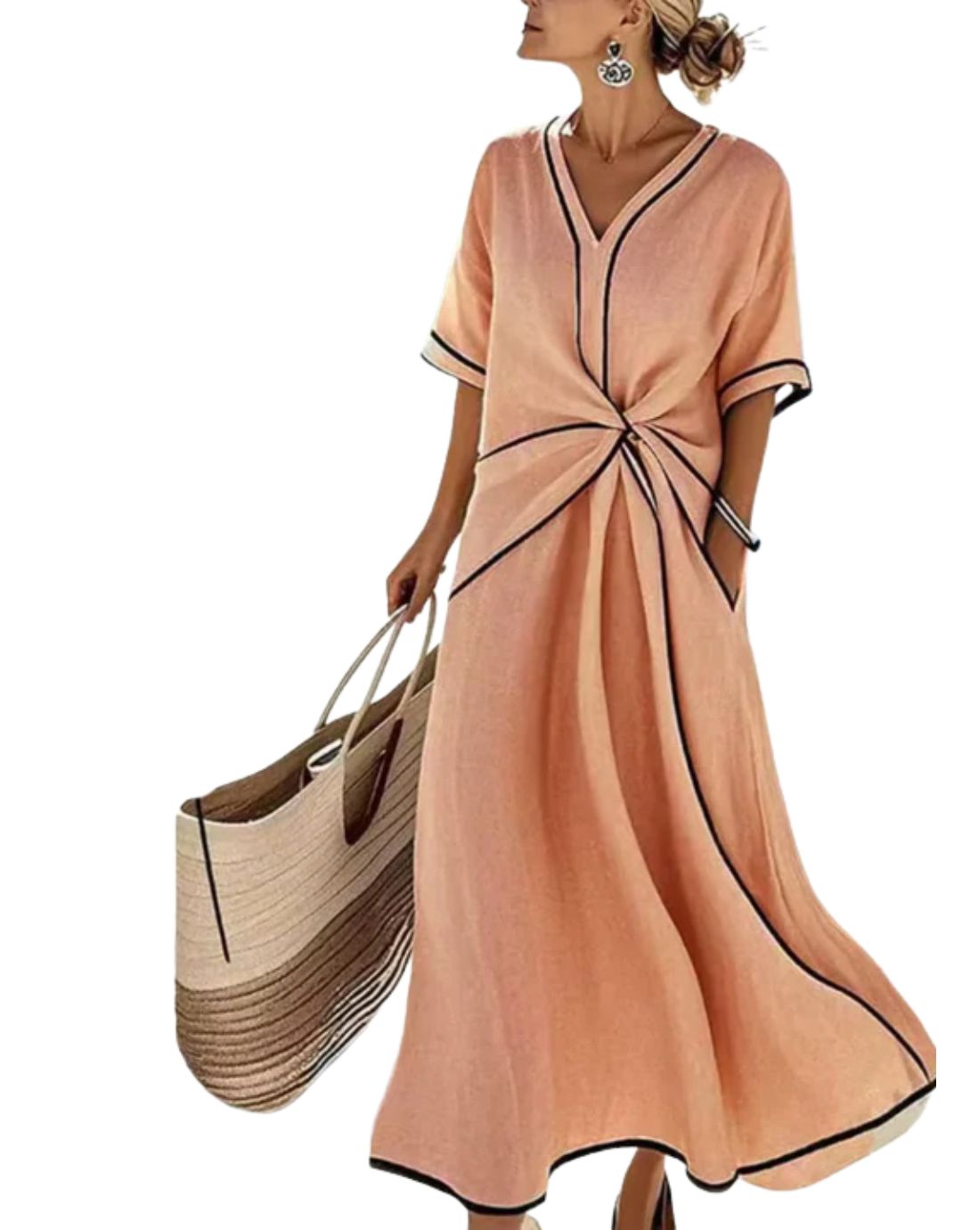 Rochie Elegantă cu Croială Flatantă
