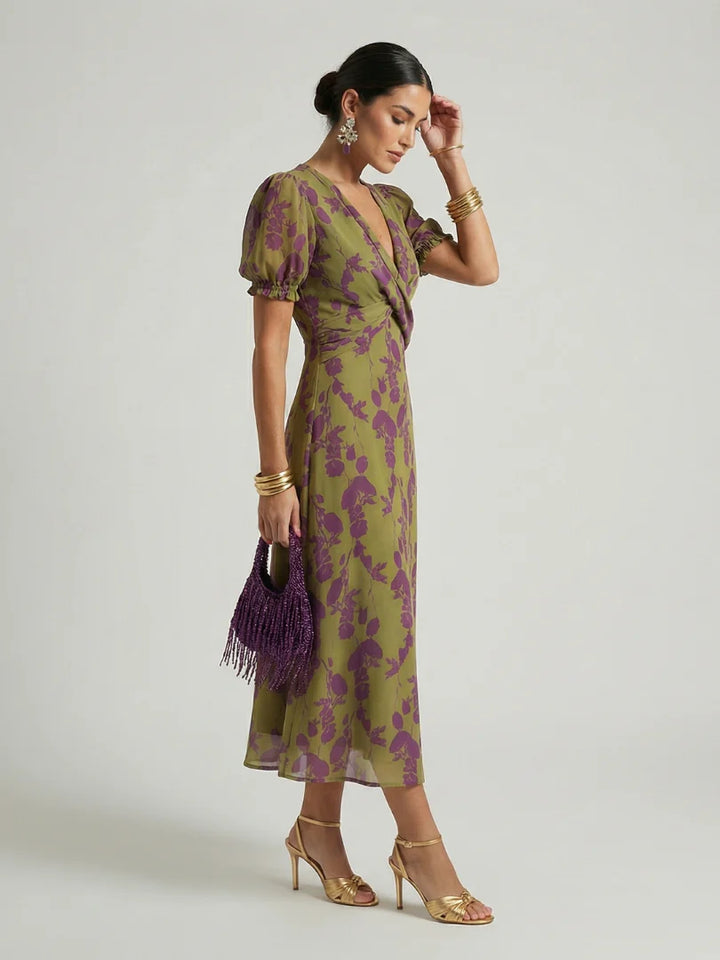 Virel | Rochie maxi elegantă cu imprimeu floral