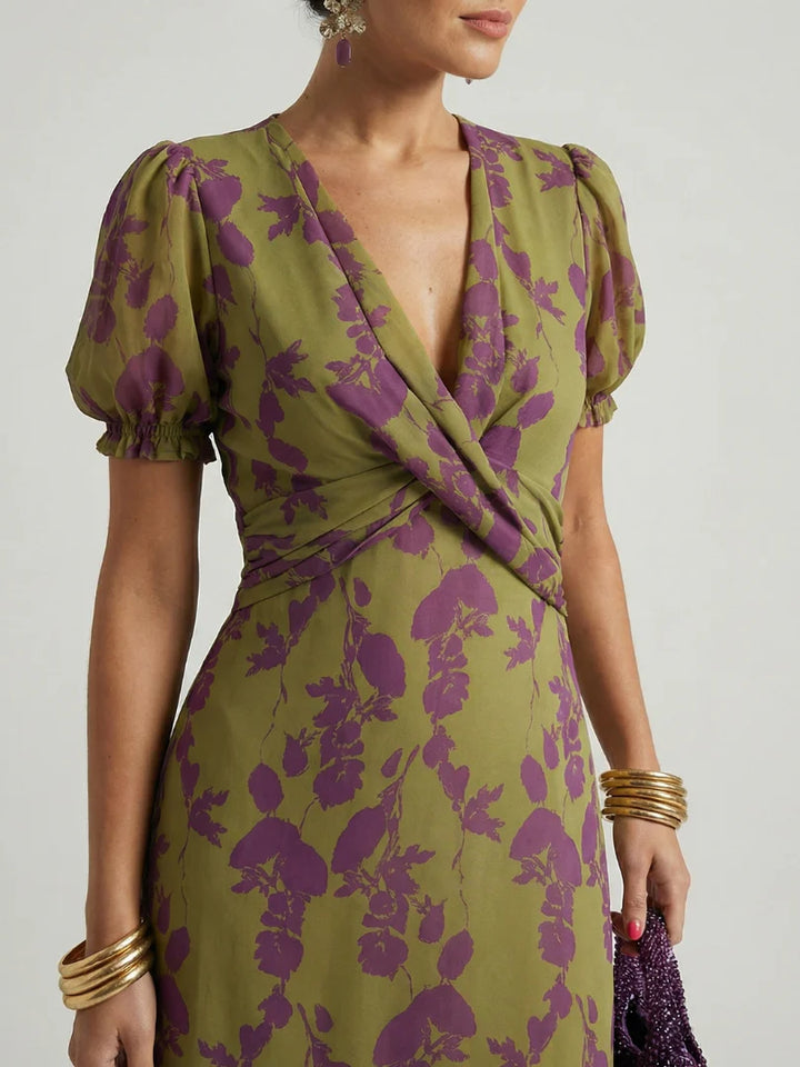 Virel | Rochie maxi elegantă cu imprimeu floral