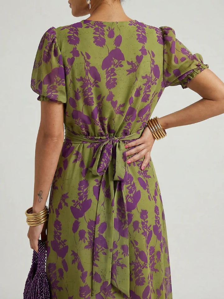 Virel | Rochie maxi elegantă cu imprimeu floral