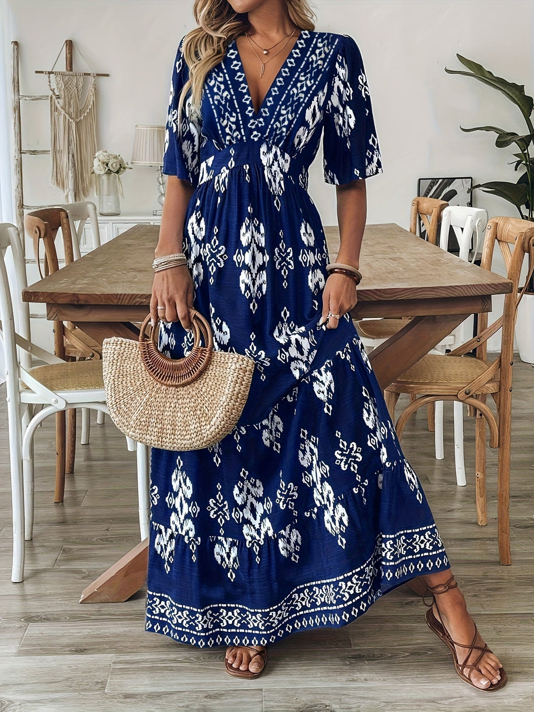 ONA – Laisva boho maxi suknelė
