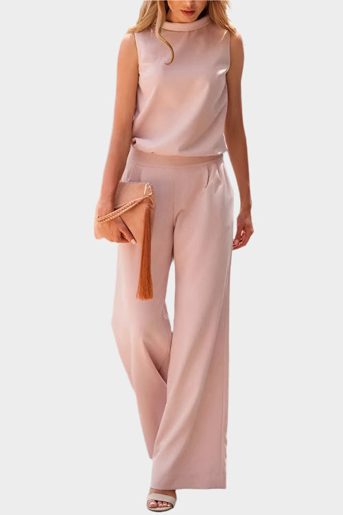 Moteriška Be Rankovių Jumpsuit