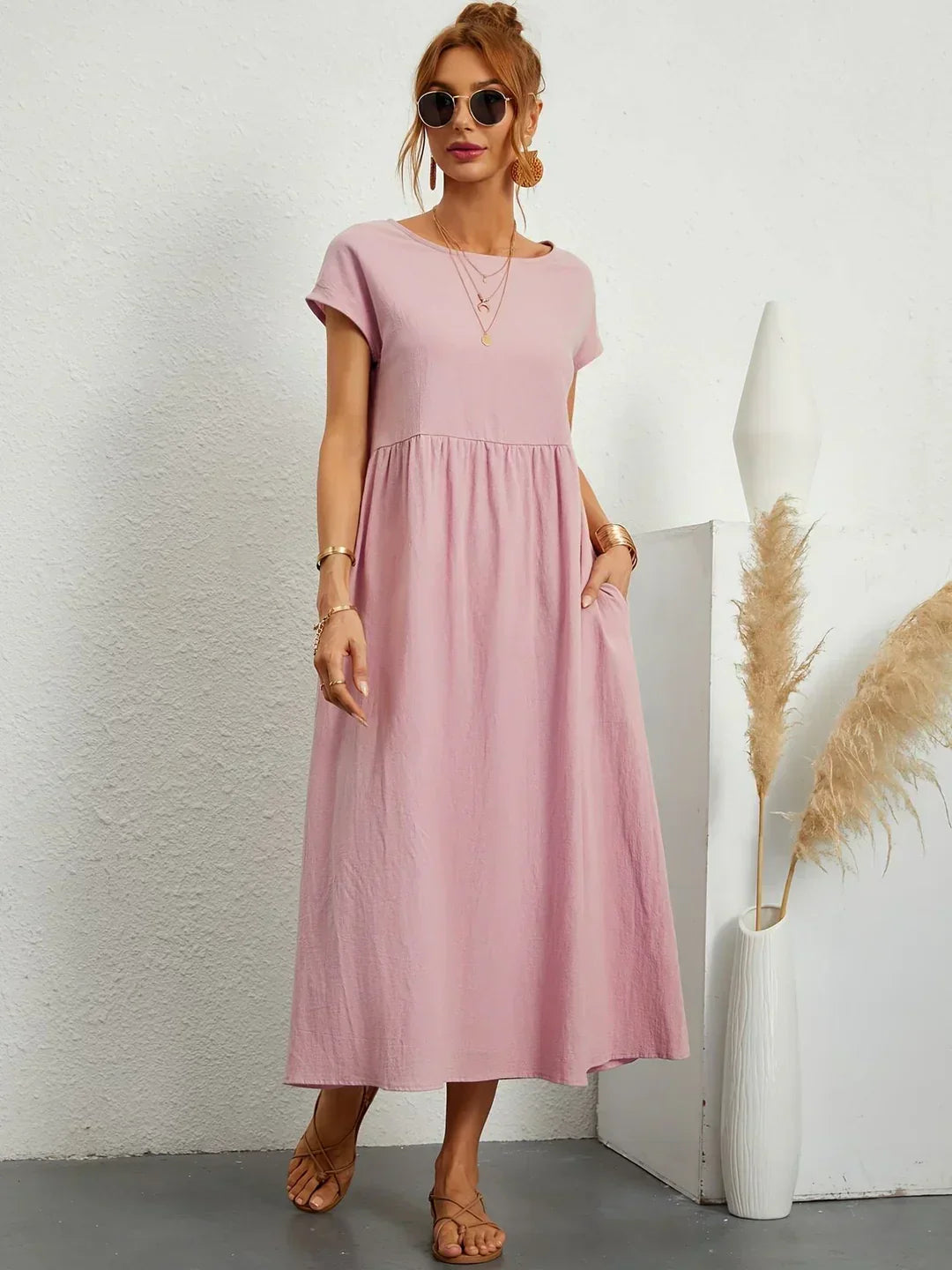 Grace | Rochie maxi vaporoasă cu eleganță relaxată