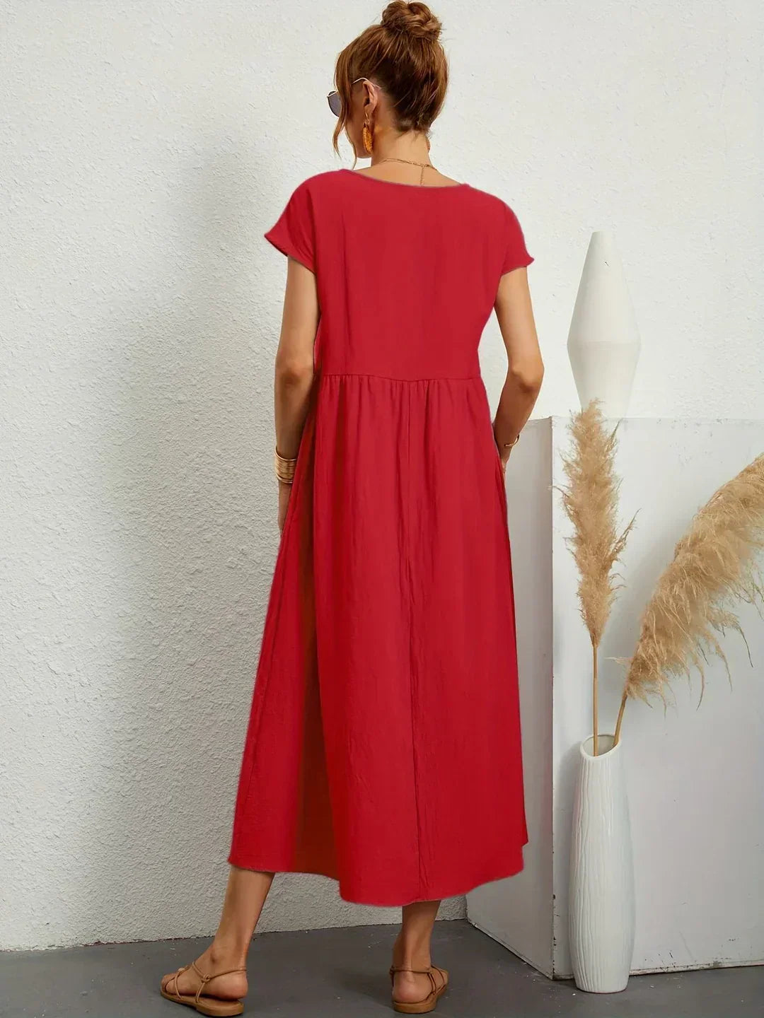 Grace | Rochie maxi vaporoasă cu eleganță relaxată