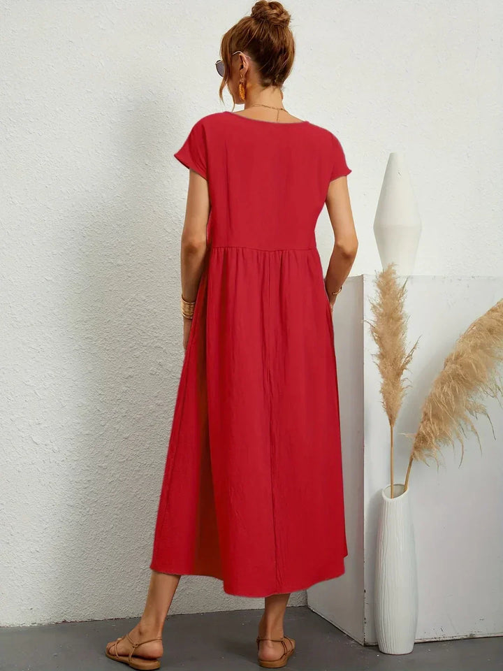 Grace | Rochie maxi vaporoasă cu eleganță relaxată