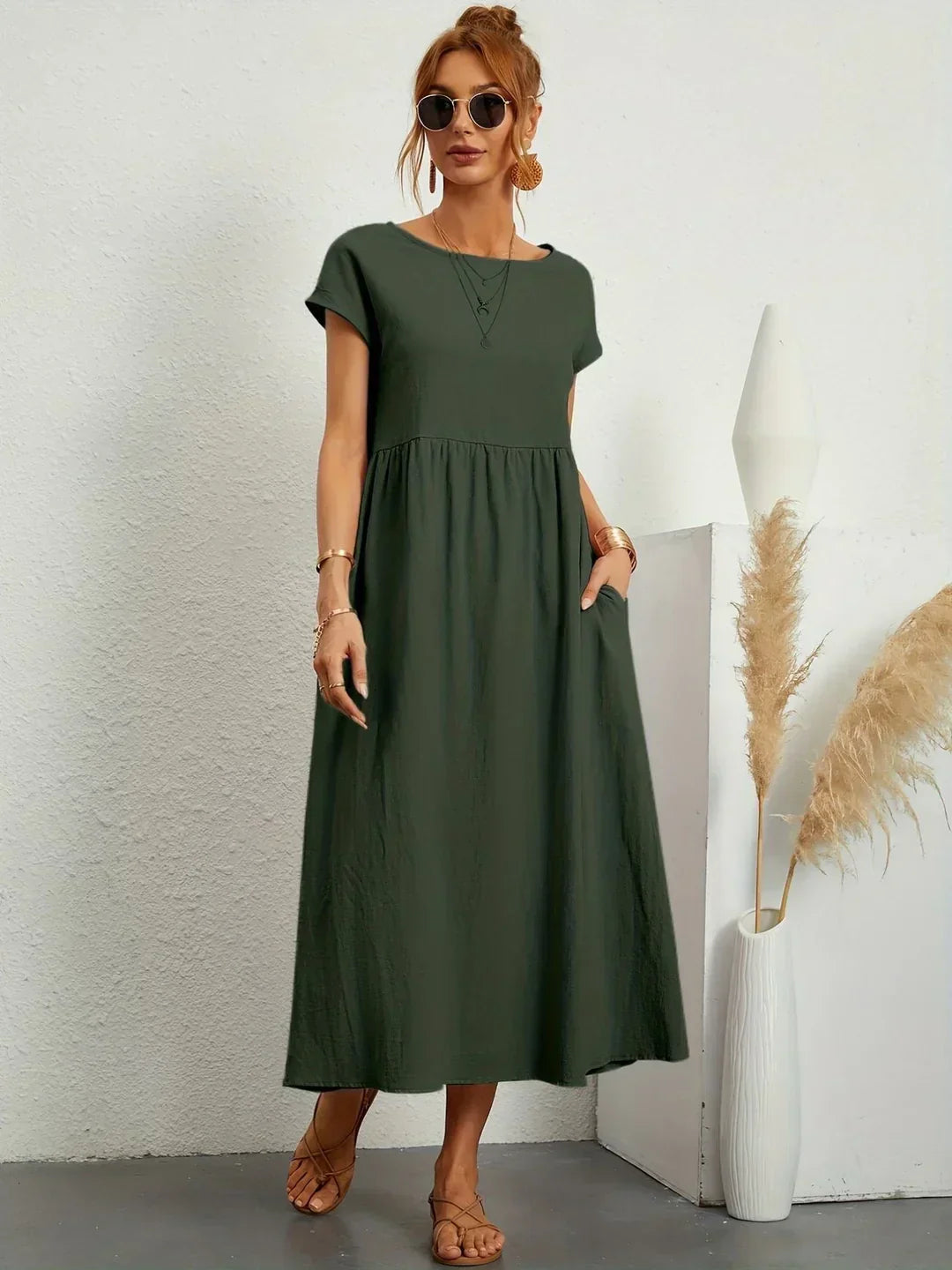Grace | Rochie maxi vaporoasă cu eleganță relaxată
