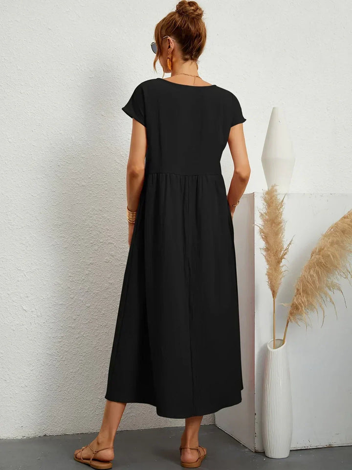 Grace | Rochie maxi vaporoasă cu eleganță relaxată