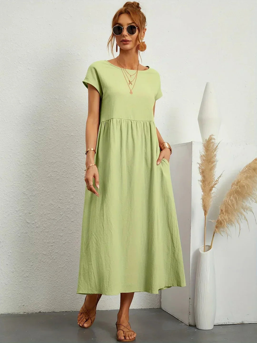 Grace | Rochie maxi vaporoasă cu eleganță relaxată