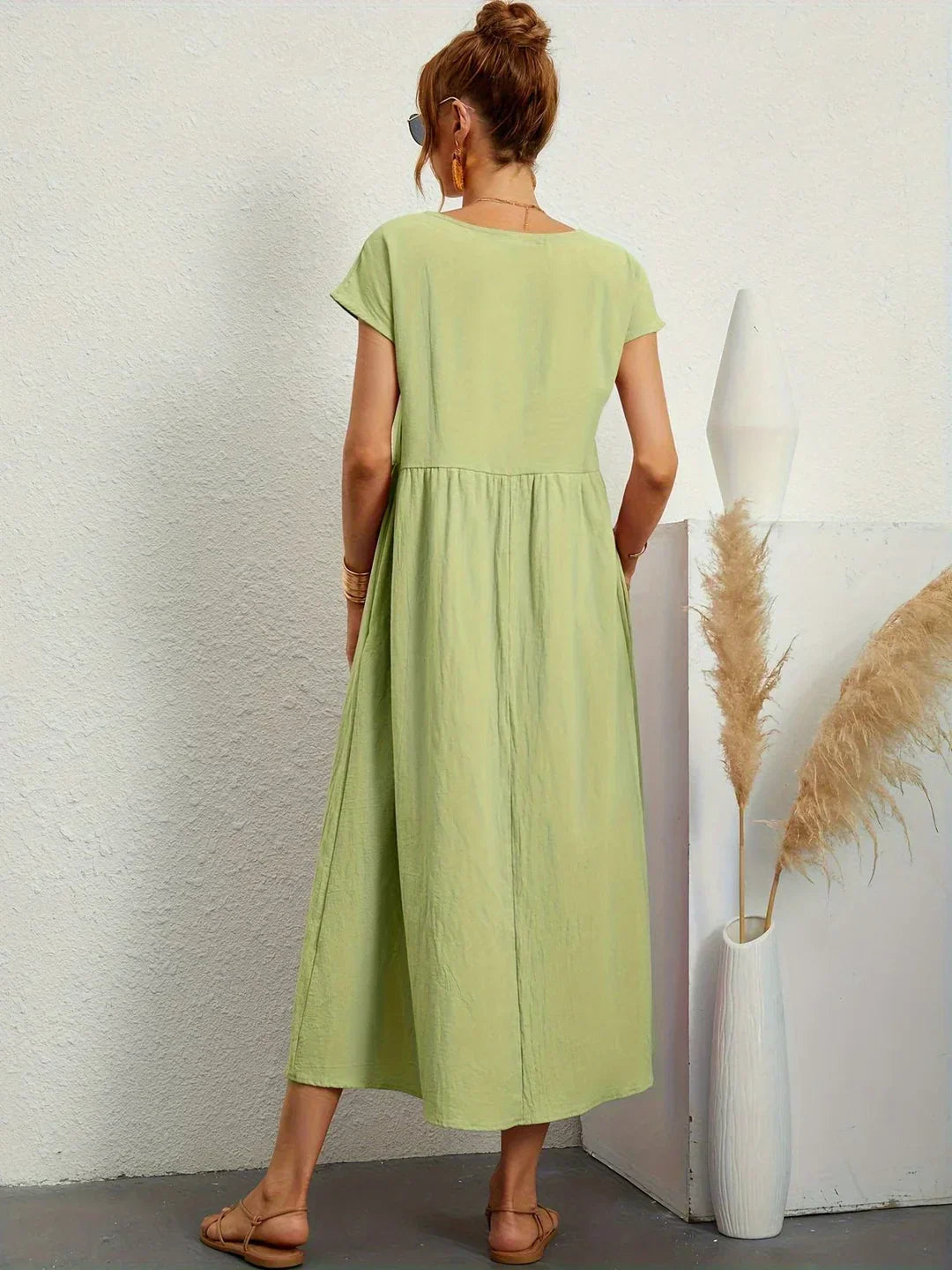 Grace | Rochie maxi vaporoasă cu eleganță relaxată