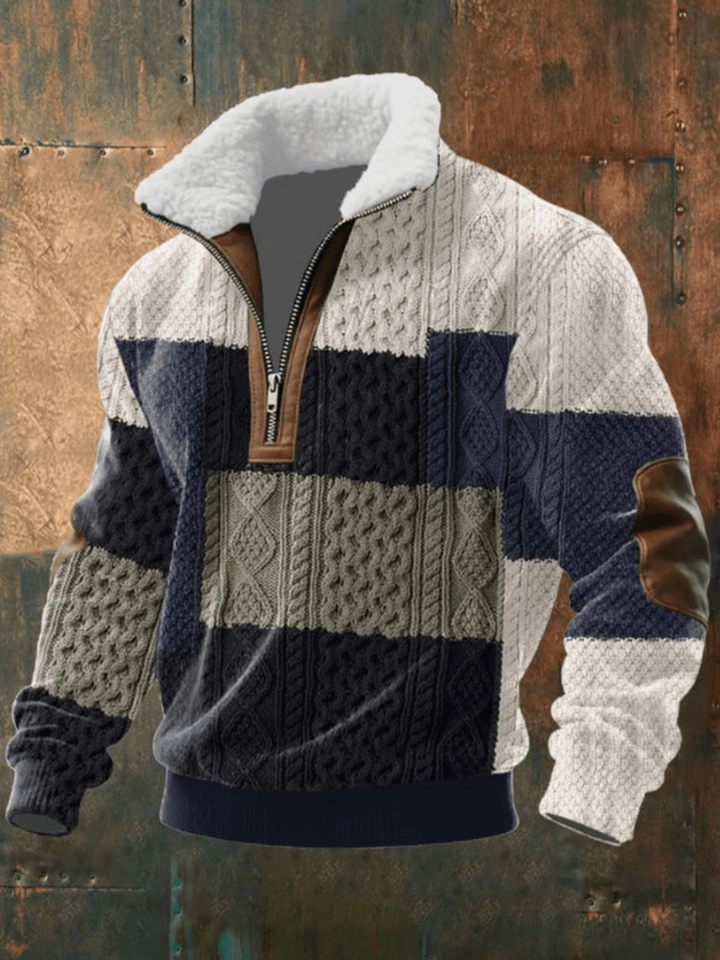 Marcus | Stilinga ir Patogi Vyrų Megztinis su Šilta Fleece Apykakle