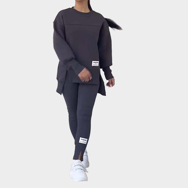 Moteriškas Sportinis Komplektas su Legingais ir Moderniu Patogumu